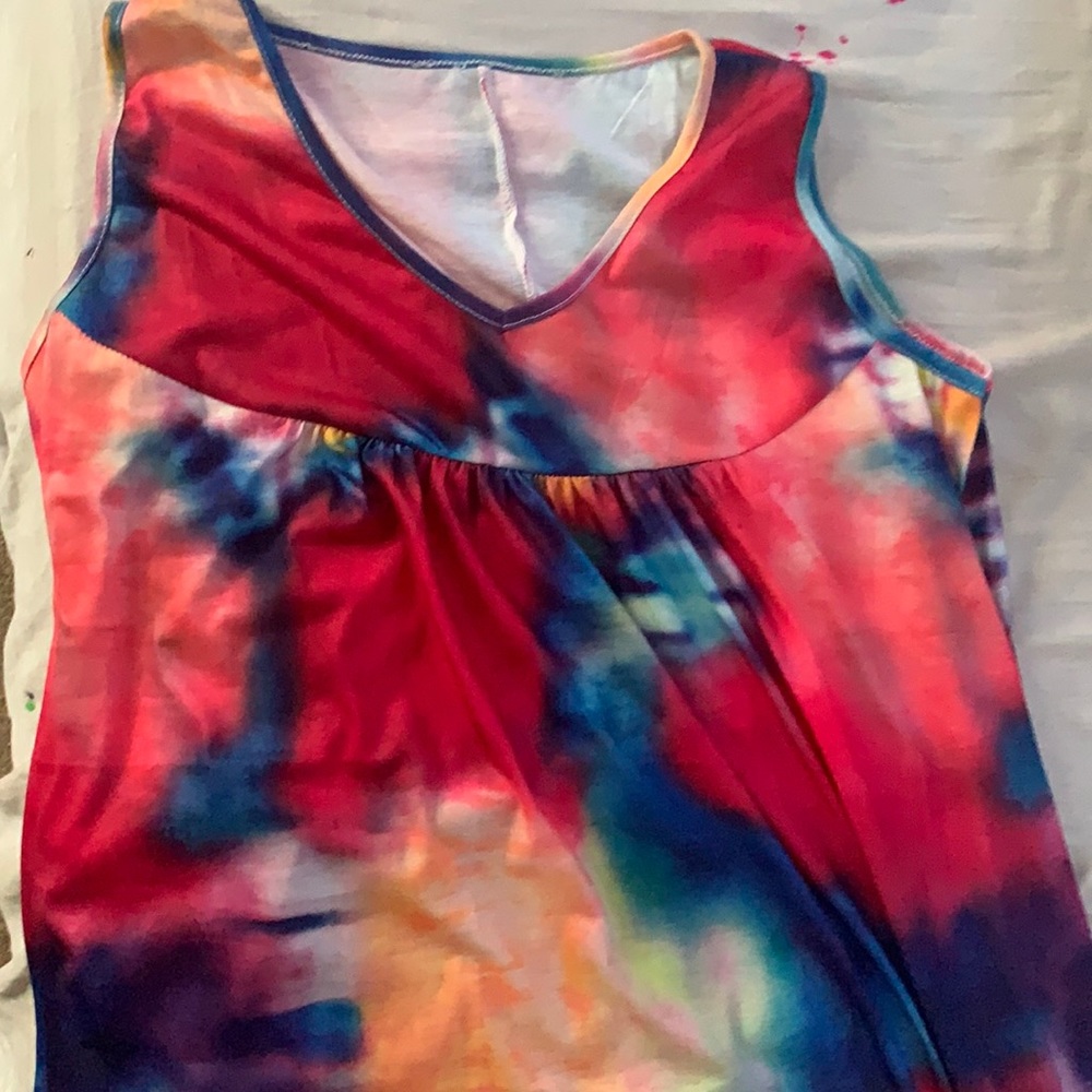 Tie dye sun dress